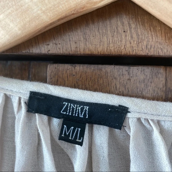 Tunic dress beach summer M beige tassels beachwear - Picture 4 of 4